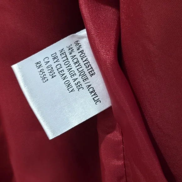 Vintage 90s Simon Chang Red Scottish Terrier Jacket Size 10 Unique Dog Appliques - Picture 5 of 6